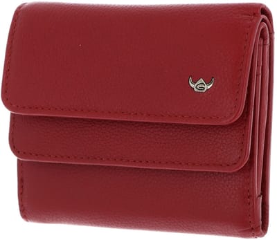 Golden Head Leren portemonnee Madrid RFID Protect Überschlagbörse 1176 Rot rood