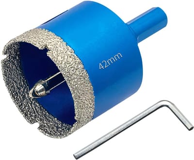 Diamant Boorbit met Centerboortje voor Tegel, Glas, Marmer en Keramiek (42 mm)