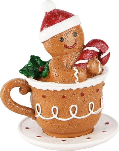 Dekoratief | Cookie in kopje, resina, 8x7x10cm | A245176