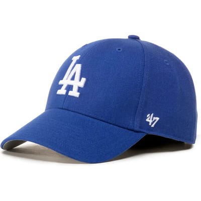 47 Brand Los Angeles Dodgers Cap B-MVP12WBV-RYG, Unisex, Blauw, Pet, maat: One size