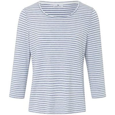 Shirt ronde hals en 3/4-mouwen Van Peter Hahn blauw