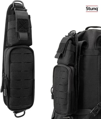 Tactische heuptas met MOLLE-bevestiging en dubbele rits