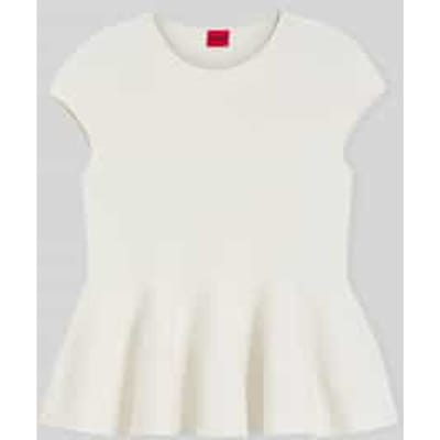Regular fit top van viscosemix model 'Siefata'