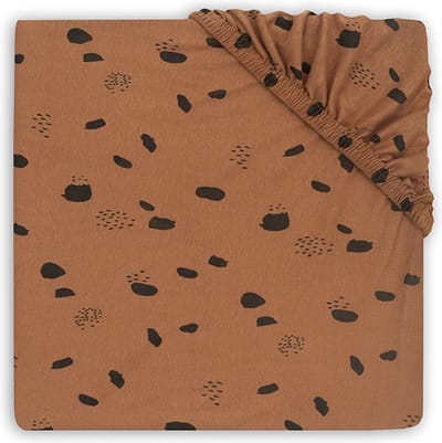Jollein Baby Hoeslaken Boxmatras Jersey 75x95cm Spot - Caramel