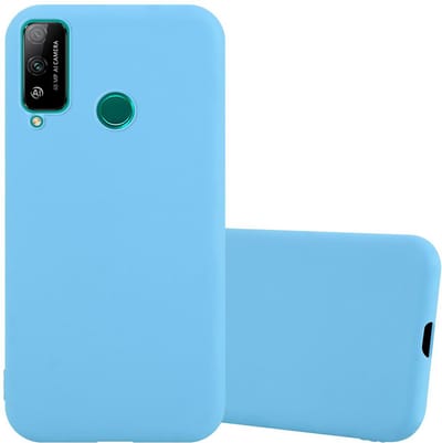 Cadorabo Hoesje geschikt voor Honor PLAY 4T in CANDY BLAUW - Beschermhoes gemaakt van flexibel TPU silicone Case Cover