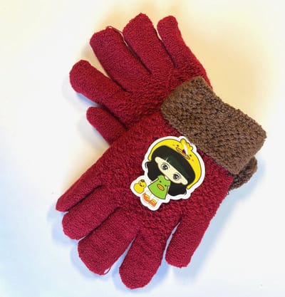 Kinder handschoenen - one size - Kinderhandschoen – Rood Mix