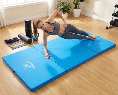 FITNESS 120 Trainingsmat – Extra Brede Oxford Fitnessmat – Waterafstotende Sportmat voor Thuis en Gym