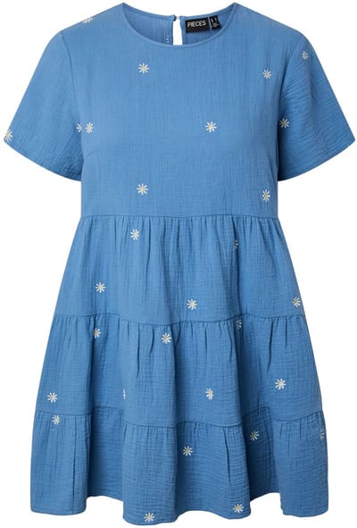 Pieces midi-jurk PCSASTINA MOUSSELINE