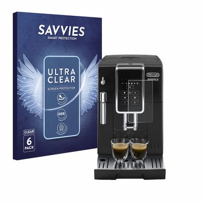 Savvies - Screenprotector voor DeLonghi Dinamica ECAM350.15.B - Folie Beschermfolie transparant 6 Stuks