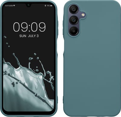kwmobile telefoonhoesje geschikt voor Samsung Galaxy A15 5G - Hoesje voor smartphone - Back cover in Arctische nacht