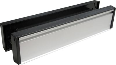 Dubbelzijdige Brievenplaat - Deurklep Postinvoer - Brieven Post Ontvangen - Zilverkleurig Metaal - 265 cm Lengte - Zilver
