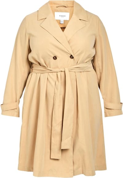 EVOKED VILA VIJULIAN L/S TRENCH COAT/CUR - NOOS Dames Trenchcoat - Maat 46