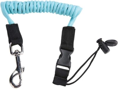 Peddel Lijn - Kajak Touw - Watersport Veiligheid - Elastisch Verbindingstouw - 50 cm - Lichtblauw