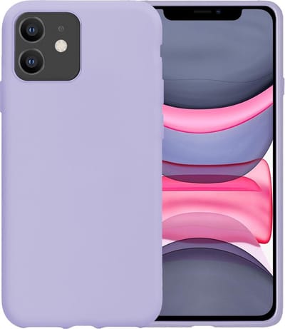 Hoesje - Geschikt voor Apple iPhone 11 - Sterk & Shockproof - Hoes Cover - Siliconen Case - Telefoonhoesjes - Lila