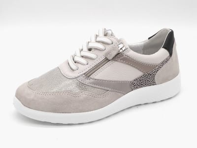 Sens Dames Sneaker - 1420-13103-001 Beige/Combi - Wijdte K - Maat 37