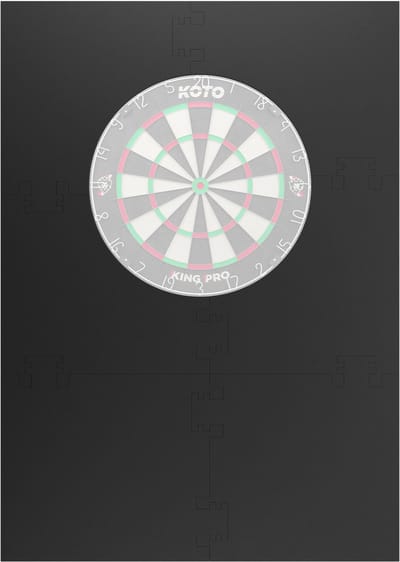 KOTO – 6PCS. Dart Surround Zwart - Vierkant - Dartbord Surround Ring - EVA - Economisch & Duurzaam - Beschermd Muren & Dartpunten
