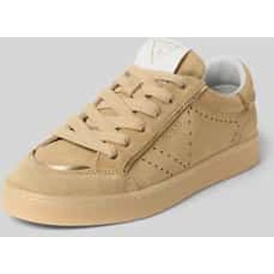 Sneakers van leermix met reliëflogo Model 'JHELL'