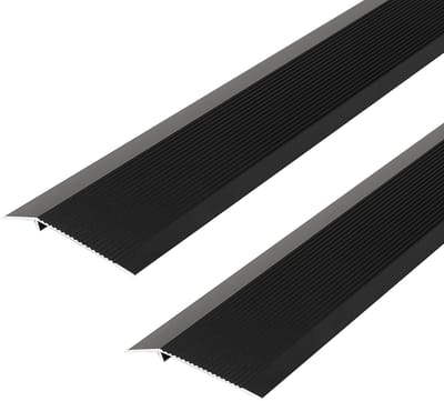 2 Stuks 0.9m*10cm Aluminium Vloer Overgangsprofiel voor Hoogtecompensatie 8-40mm, Ideaal voor Drempels en Robotstofzuigers, Perfecte Afwerking voor Deur- en Tafelramen