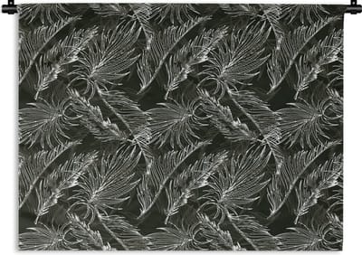 Wandkleed - Wanddoek - Palmblad - Tropisch - Design - Hawaii - 120x90 cm - Wandtapijt