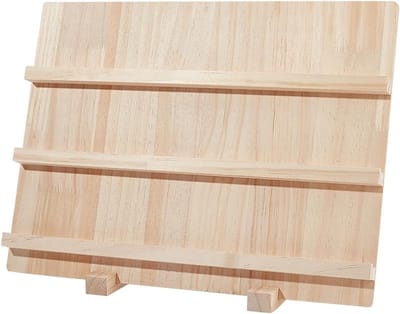 Houten Oorbellen Display Stand met 3 Lagen, Sieradenhouder voor Oorbellen, Kaartenhouder voor Thuis en Winkels, 40x14.3x30cm