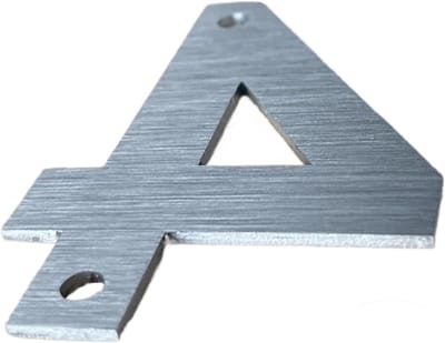 Huisnummer - Adresbord Deur - Huis Identificatie - Geborstelde afwerking - 75 mm - Zilver