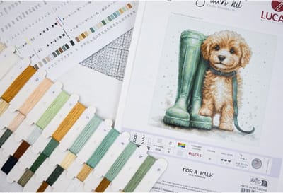 Borduurpakket Luca-S - For a Walk - Een wandeling - B1426