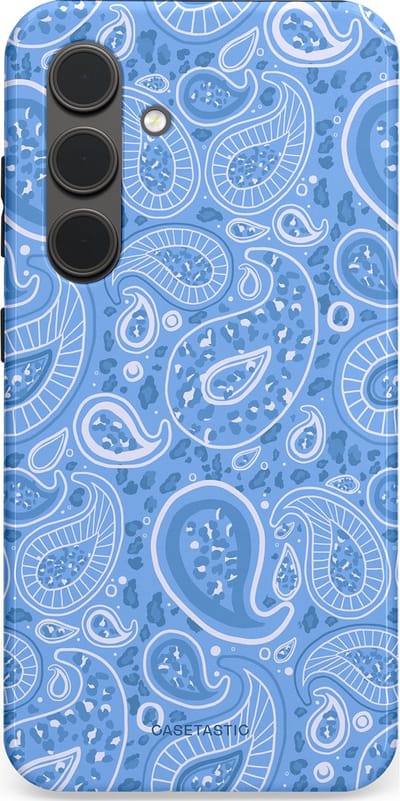 Casetastic Hoesje Geschikt voor Samsung S24 - Stijlvolle Beschermende Duo-layer Case - Paisley verleiding