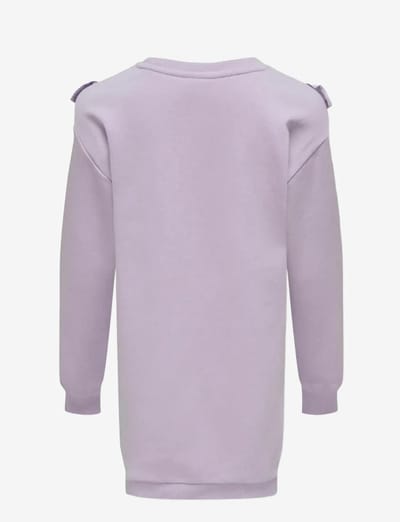 Only - Meisjes Jurk - Fiolet - Lange Mouw - Maat 146-152