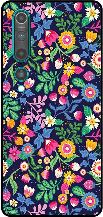 Smartphonica Telefoonhoesje Geschikt voor Xiaomi Mi 10 / 10 Pro met bloemen opdruk - TPU backcover case flower design geschikt voor Xiaomi Mi 10;Xiaomi Mi 10 Pro