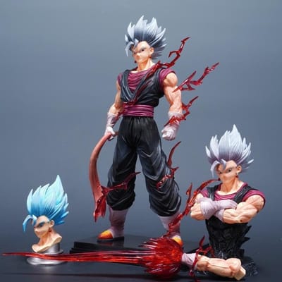 32cm/12.6in Anime Dragon Ball Figuur Beperkte Kleur Vegetto Actiefiguren Pvc Standbeeld Desktop Ornament Verzameling Model Speelgoed Leuke Cadeaus gray