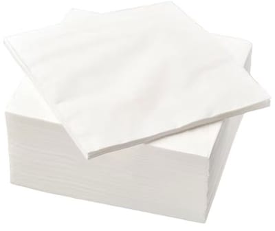 2000st Servetten 33x33cm wit 1/4 2laags tissue cellulose 2000st vergelijkbaar 33x33cm 99265227 (6151806290240)