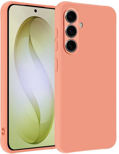 Hoesje - Geschikt voor Samsung Galaxy S26 - Sterk & Shockproof - Hoes Cover - Siliconen Case - Telefoonhoesjes - Perzik