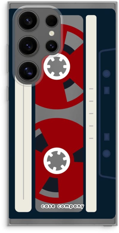 Case Company® - Hoesje geschikt voor Samsung Galaxy S24 Ultra hoesje - Here's your tape - Soft Cover Telefoonhoesje - Bescherming aan alle Kanten en Schermrand