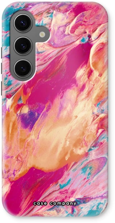 Case Company® - Hoesje geschikt voor Samsung Galaxy S24 hoesje - Pastel Echoes - Tough Case - Maximale Bescherming alle Kanten en Schermrand