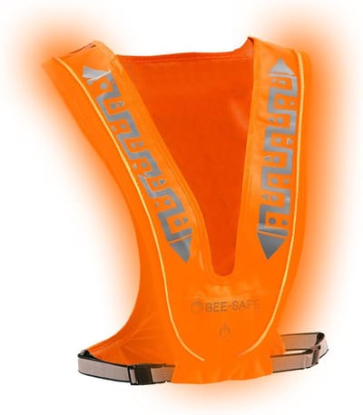 Led Vest USB | BEE SAFE Orange | hardloop verlichting | hardloopvest met verlichting