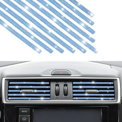 MTTproducts- Sierstrepen 10 Stk. - Bling Accessoires - PVC/Strass - Slijtvast/Corrosiebestendig - Flexibel/Duurzaam - Eenvoudige Installatie - Interieurdecoratie