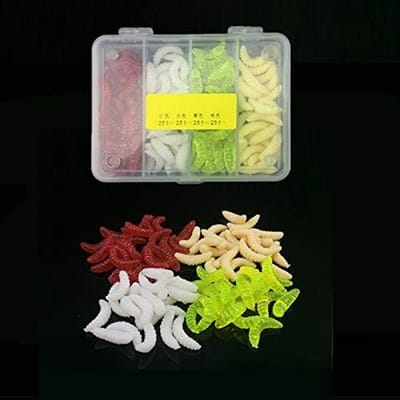 Zachte Plastic Wormen voor Vissen - 100 Stuks Loodvissen, Perfect voor Baars, Forel en Snoekbaars