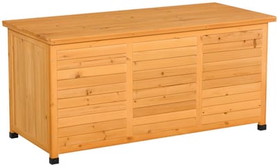 Tuinkist - Opbergbox voor buiten- Tuinbox - Opbergbox met kussen - weerbestendig - Geel