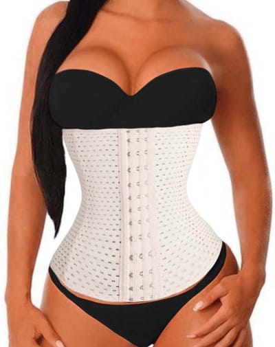 Shapewear Dames - Waist Shaper - Corset - Korset Buik - Korset Corrigerend - Beige - Size S