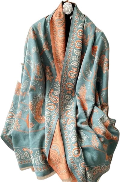 Dames Poncho - Sjaal omslagdoek - Warm blijven - Lange winterstijl - Meer dan 175 cm - Print
