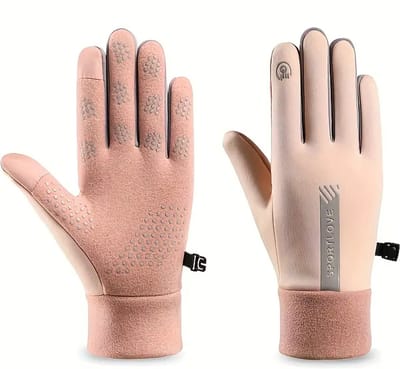 Hidzo Handschoenen - Dames - Roze- One Size - Touch Screen Compatabiliteit