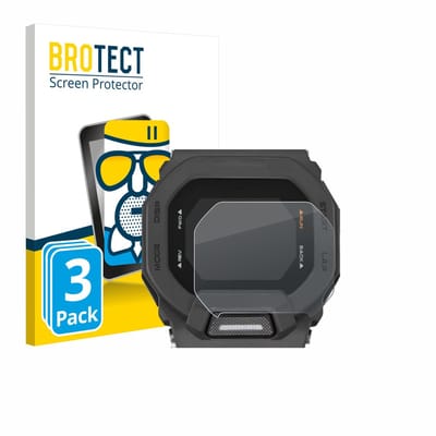 BROTECT - Screenprotector voor Casio G-Shock GBD-200 - Folie Beschermfolie Beschermglas matte 3 Stuks
