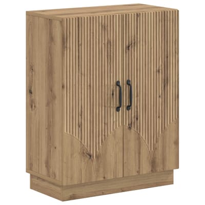 vidaXL - Badkamer - Opbergkast - HOORN - Artisanaal - eiken - 59,5 - x - 31 - x - 77 - cm