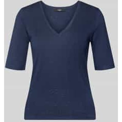 regular fit T-shirt van linnenmix model 'OPZIONE'