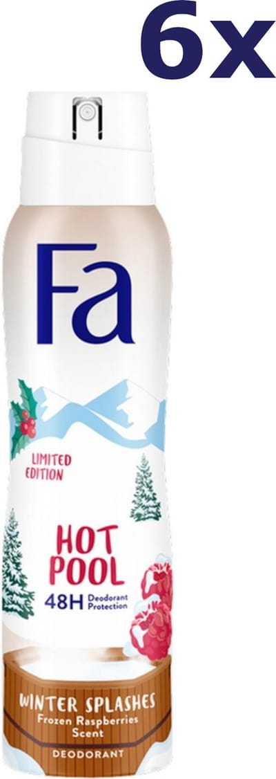 6x Fa Deospray - Winter Splashes Rimini Orchidee & citrus 150ml