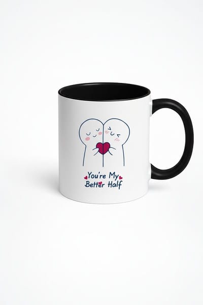 Koffiemok You're My Better Half - Liefdes Mok voor Koppels & Valentijnsdag Cadeau