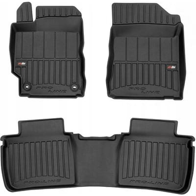 FROGUM PROLINE Automatten - Geschikt voor TOYOTA CAMRY VIII (2011-2018) - 3-delig - TPE Rubber - Zwart