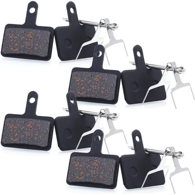 4 paar fietsremblokken mountainbike schijfremblokken vervanging voor M355 4 pairs black
