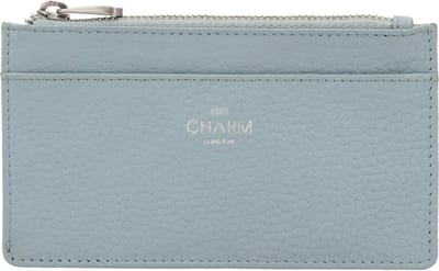 Charm London Washington Portemonnee - Sleuteletui - Muntgeld - Pasjes - Leren Dames Tas - Lichtblauw