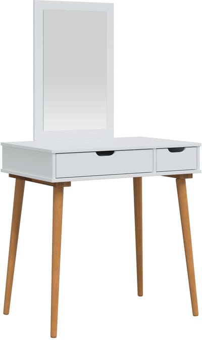 vidaXL - Kaptafelset - FAUSKE - 2 - st - Wit - 76 - x - 50 - x - 143 - cm